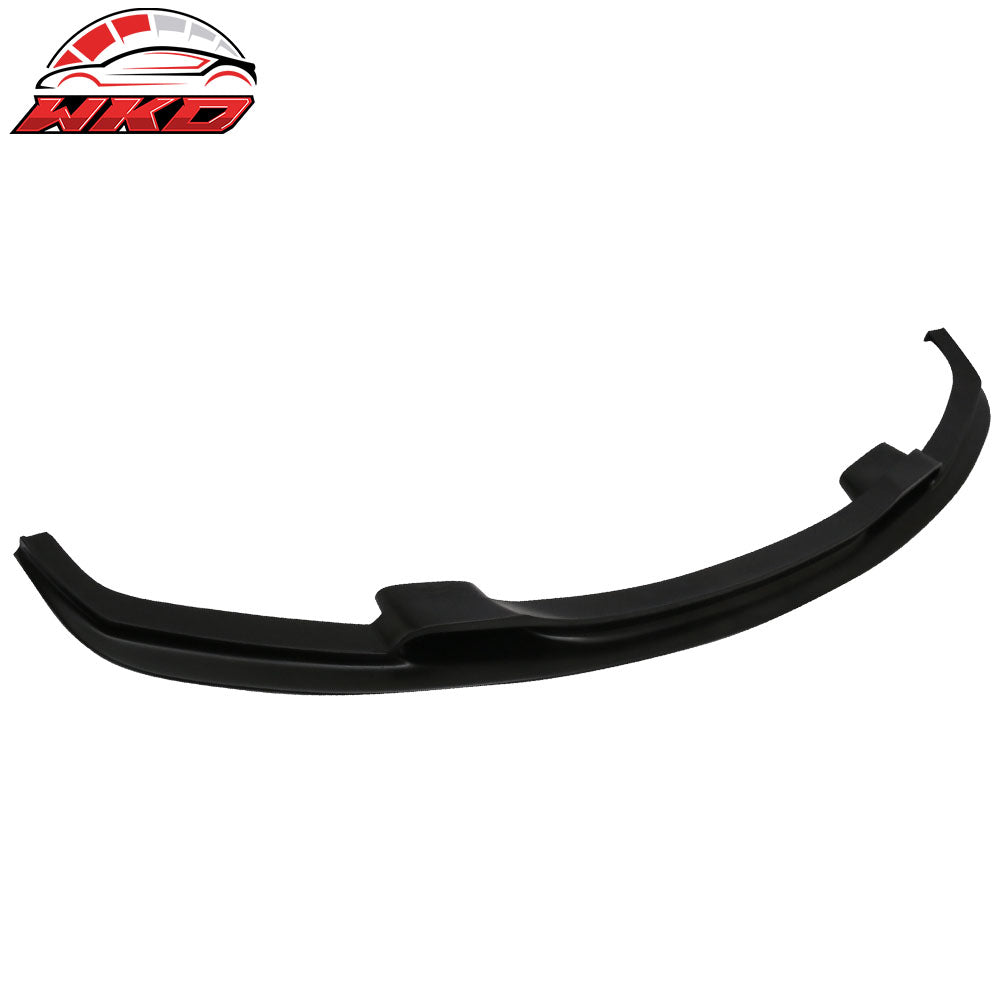 Fits 12-18 BMW F30 3 Series VR Style Front Bumper Lip Unpainted Black Spoiler PU