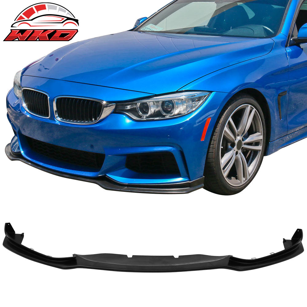 Fits 14-20 BMW F32 F33 F36 4-Series M Sport E Style Front Bumper Lip Spoiler PU