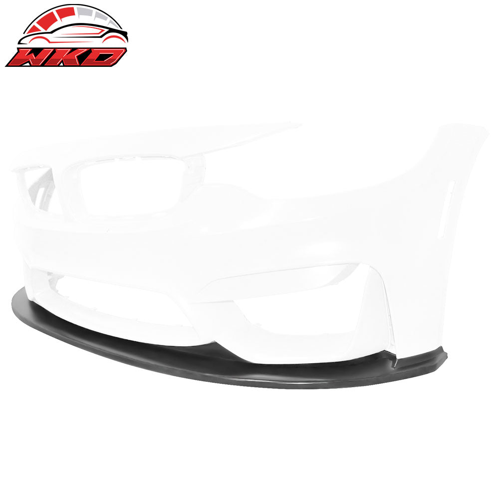 Fits 15-20 BMW F80 M3 F82 F83 M4 Front Bumper Lip Spoiler Unpainted Black PU