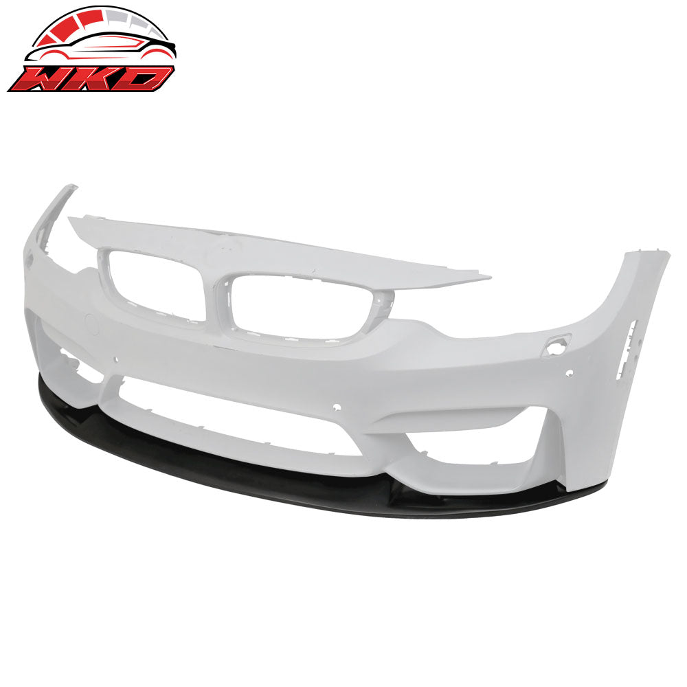 Fits 15-20 BMW F80 M3 F82 M4 GTS Style Front Bumper Lip Spoiler - (PU)