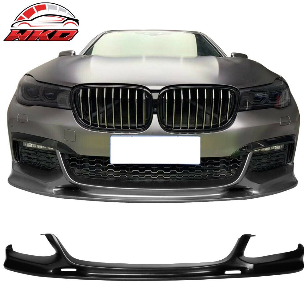 Fits 16-18 BMW G11 G12 7 Series M Sport Front Bumper Lip Splitter Unpainted PU