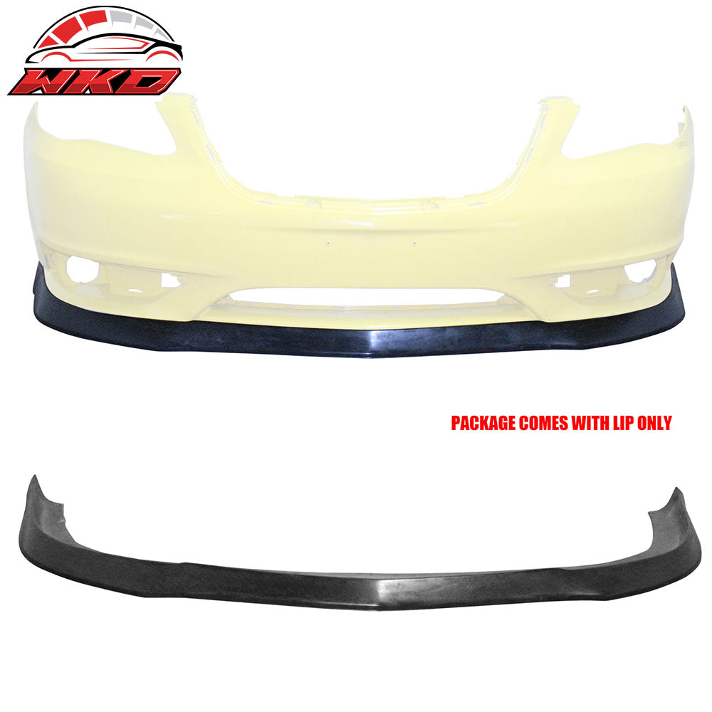 Fits 11-14 Chrysler 200 IK Style Front Bumper Lip Lower Chin Spoiler Splitter PU