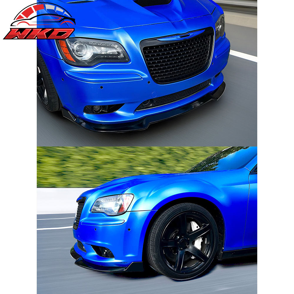 Fits 12-14 Chrysler 300 SRT8 Only Front Bumper Lip Spoiler Unpainted PU