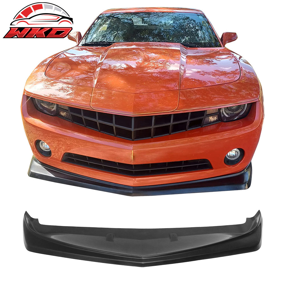 Fits 10-13 Chevrolet Camaro V6 Z28 Look Front Bumper Lip Spoiler Unpainted - PU