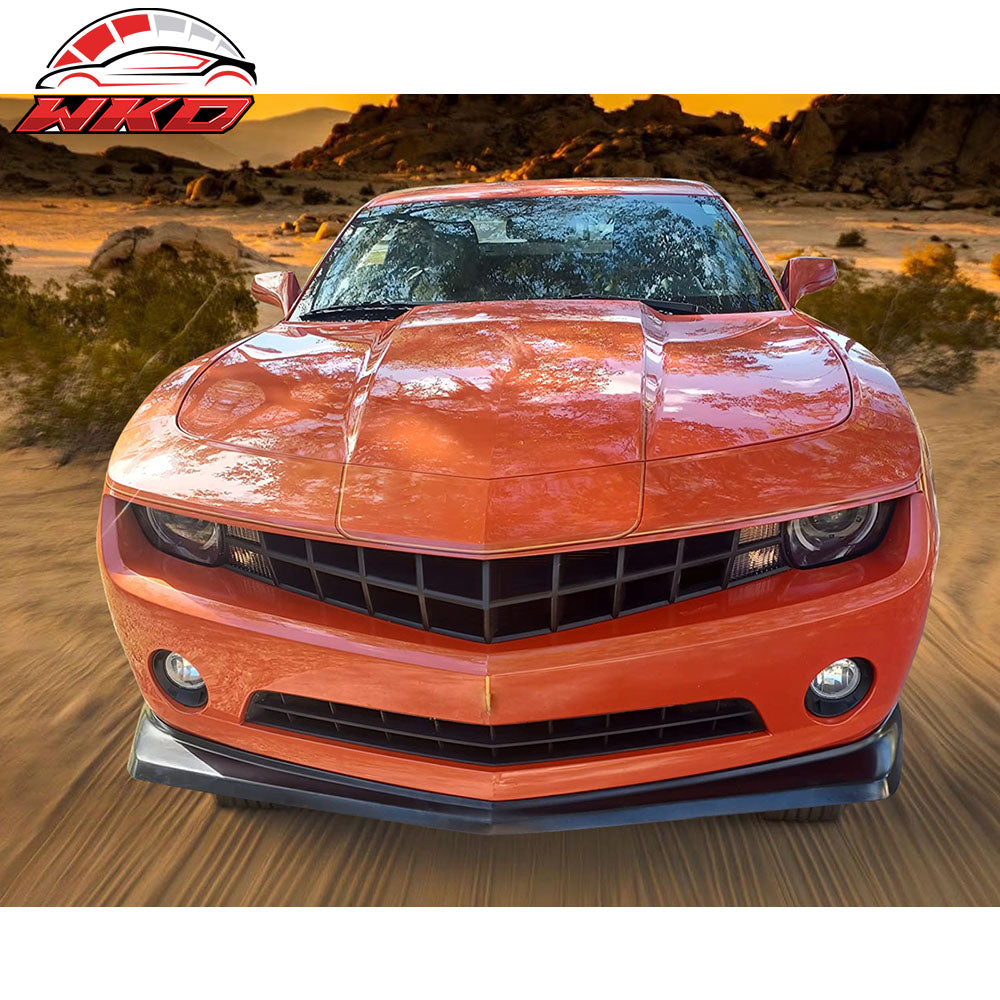 Fits 10-13 Chevrolet Camaro V6 Z28 Look Front Bumper Lip Spoiler Unpainted - PU