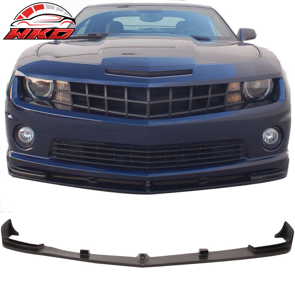 Fits 10-13 Chevrolet Camaro V8 SS Street Style Front Bumper Lip Spoiler Black PU