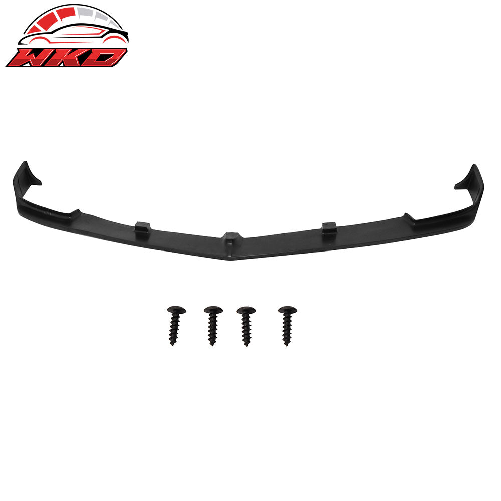 Fits 10-13 Chevrolet Camaro V8 SS Street Style Front Bumper Lip Spoiler Black PU