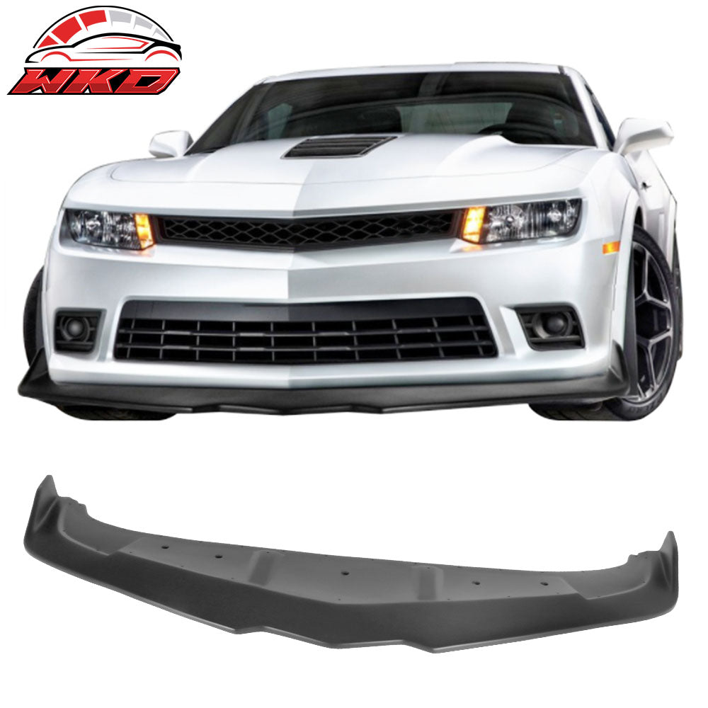 Fits 14-15 Chevy Camaro SS Ikon Style Front Bumper Lip Spoiler Unpainted PP