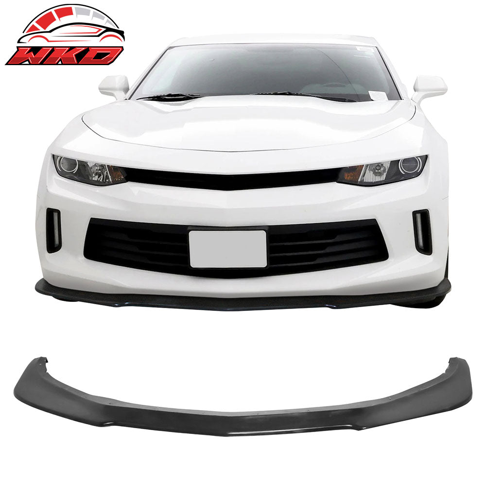 Fits 16-24 Chevrolet Camaro Front Bumper Lip 1LE Style Chin Spoiler PU Splitter
