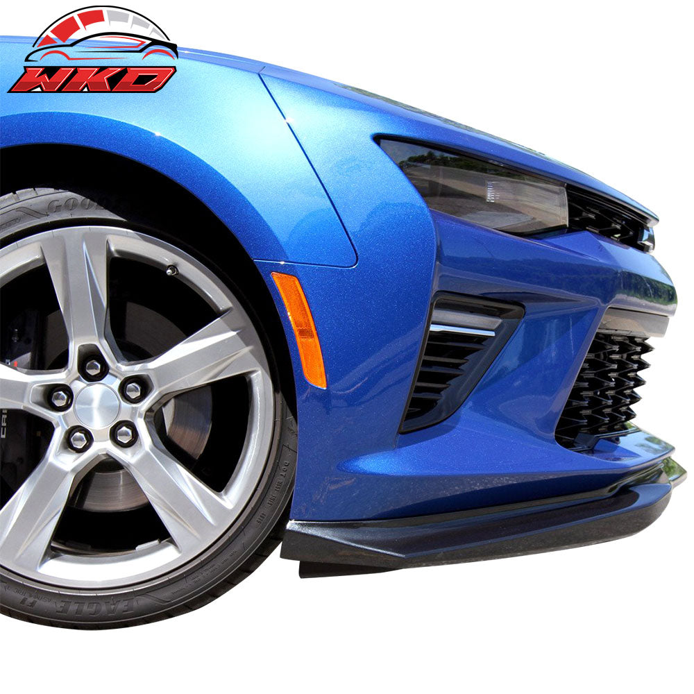 Fits 16-18 Chevrolet Camaro SS AC Style Front Bumper Lip Spoiler Unpainted PU