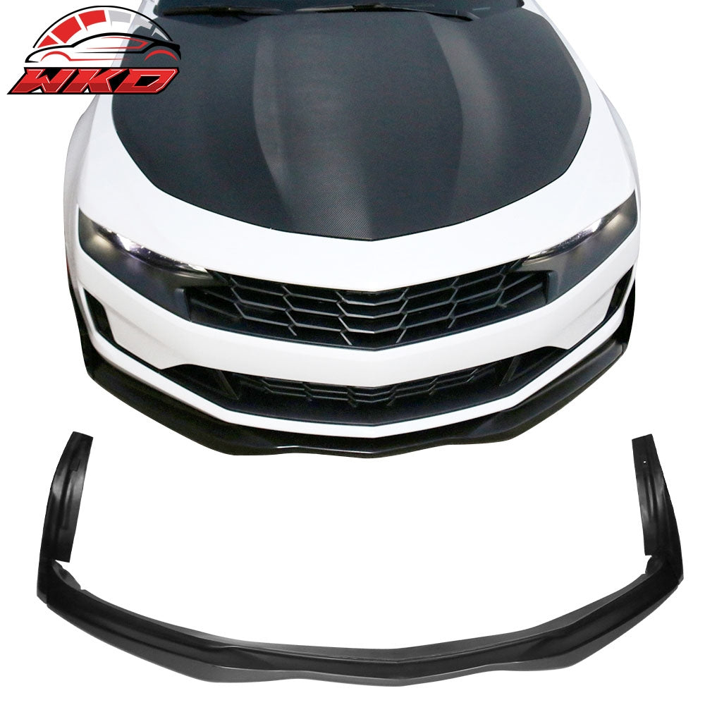 Fits 16-18 Chevrolet Camaro SS IKON V5 Style 3PCS Front Bumper Lip Unpainted PU