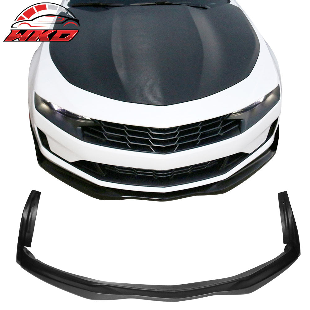 Fits 16-18 Chevrolet Camaro SS IKON V5 Style 3PCS Front Bumper Lip Unpainted PU