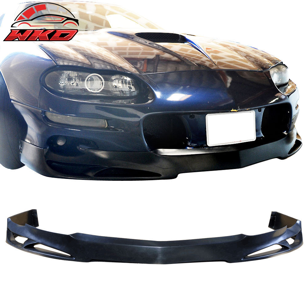 Fits 98-02 Chevy Camaro V Style Unpainted Front Bumper Lip Spoiler Splitter - PU