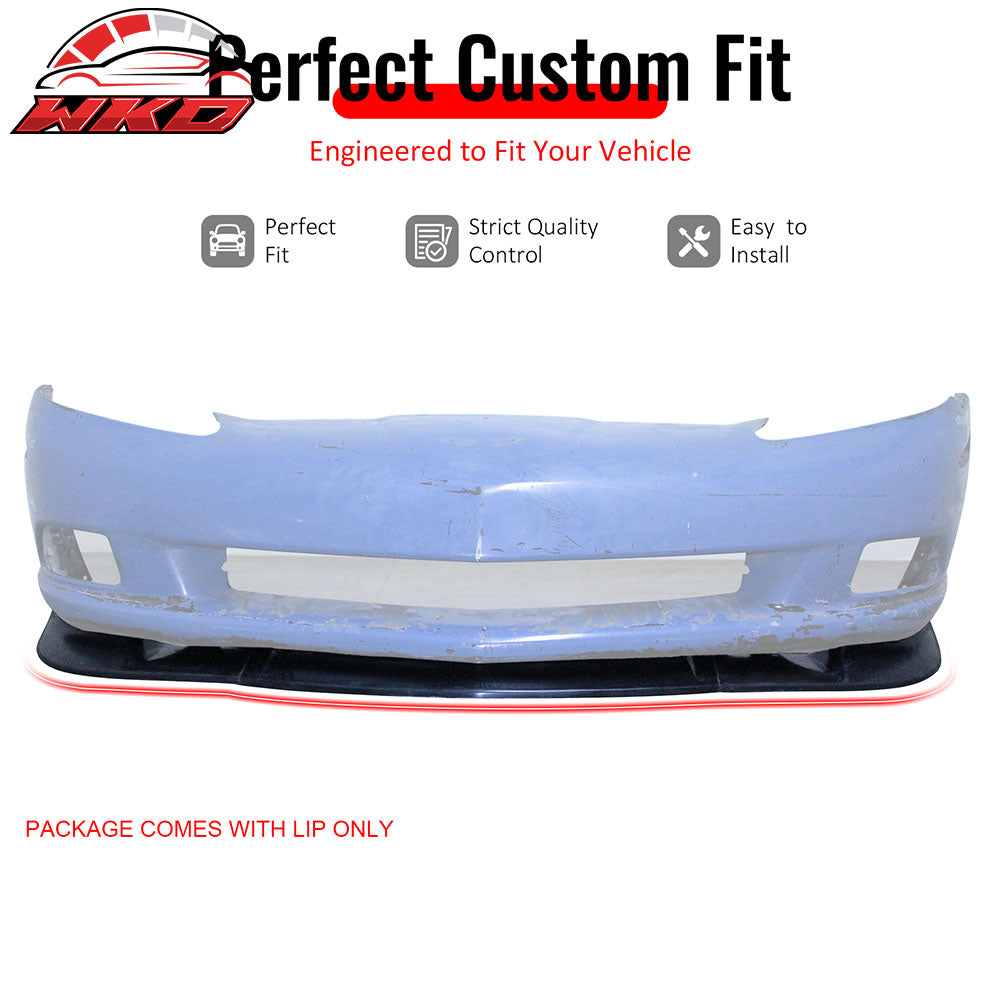 Wholesale 05-13 Chevy Corvette C6 Base ZR1 Style Front Bumper Lip Lower Spoiler PU 3PC