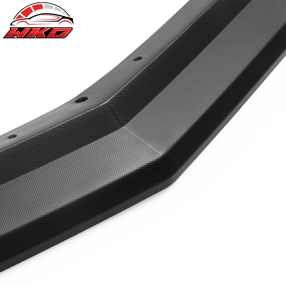 Fits 20-25 Chevrolet Corvette C8 Z51 Style Texture Black 3PC Front Bumper Lip PP