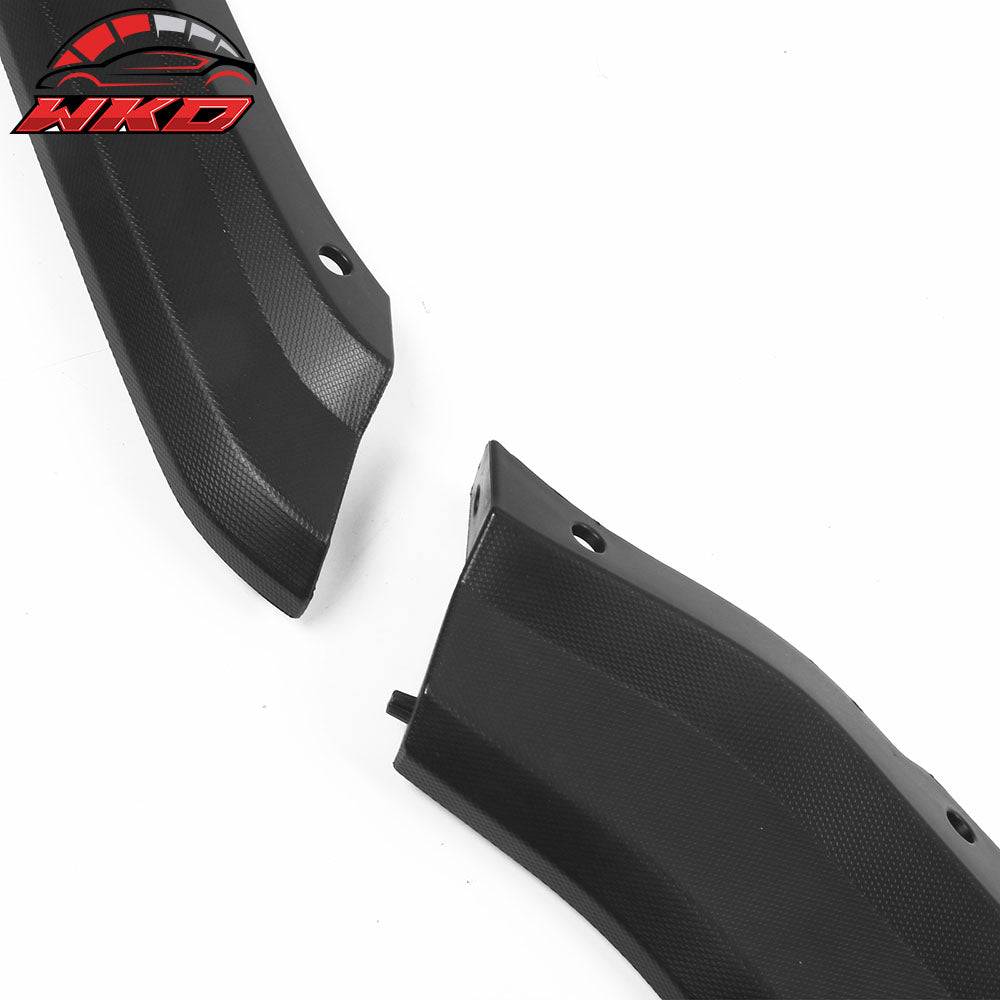 Fits 20-25 Chevrolet Corvette C8 Z51 Style Texture Black 3PC Front Bumper Lip PP