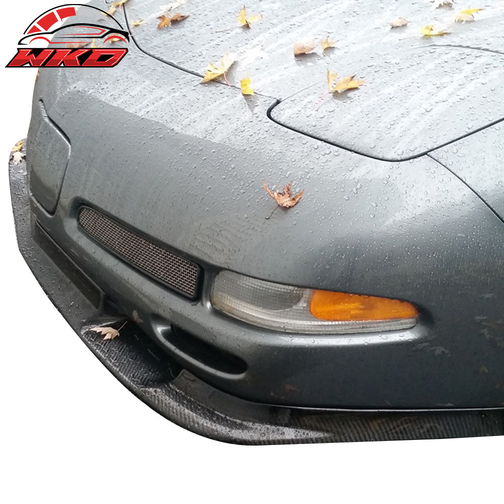 Fits 97-04 Chevy Corvette C5 ZR1 Style Front Bumper Lip Painted Black # 8555