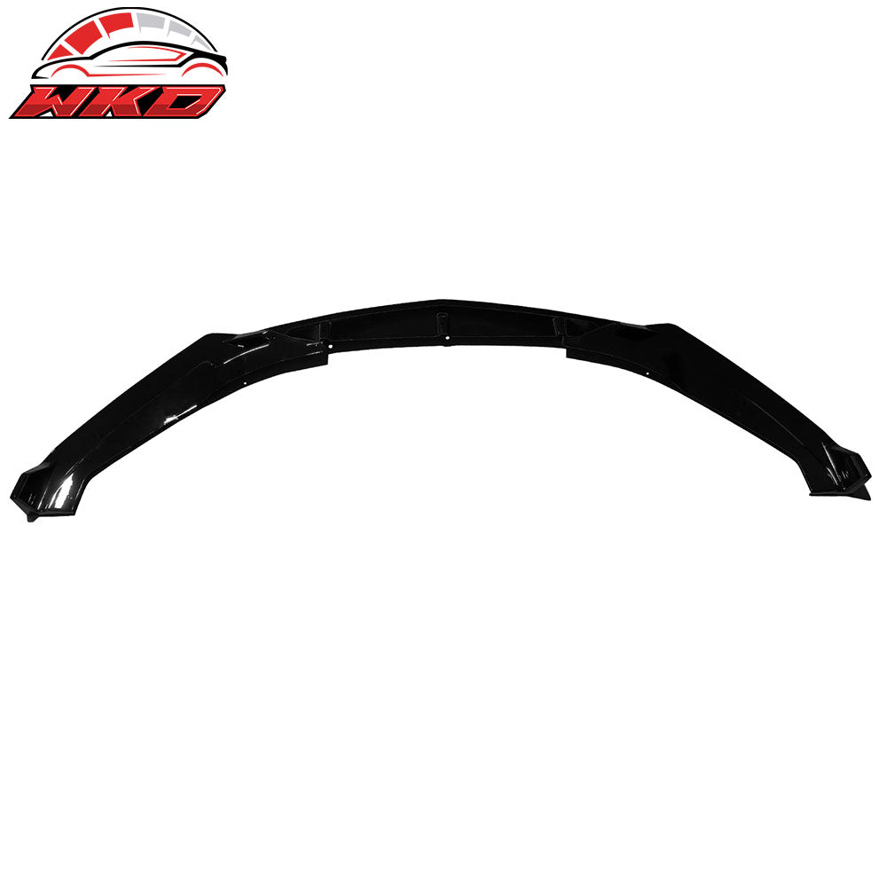 Fits 25-26 Cadillac CT5 Luxury Trim Gloss Black Front Bumper Lip Spoiler PP 3PCS