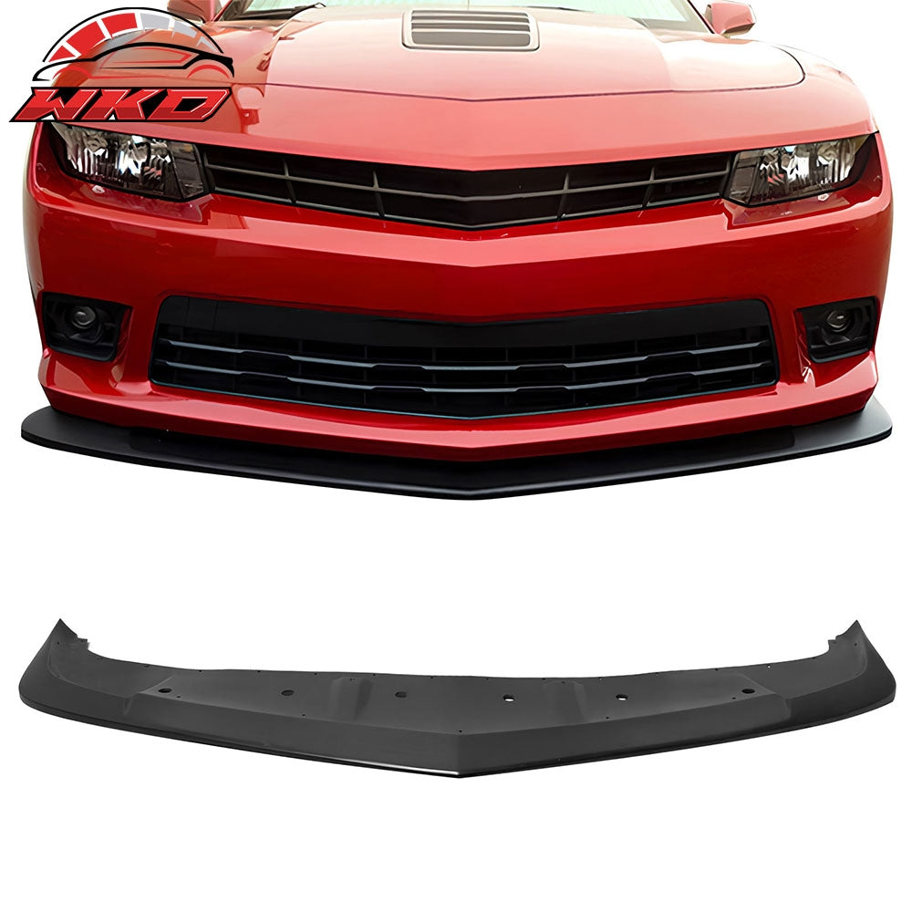 Fits 14-15 Chevy Camaro V8 SS Z/28 AS Style Front Bumper Lip Lower Splitter PU