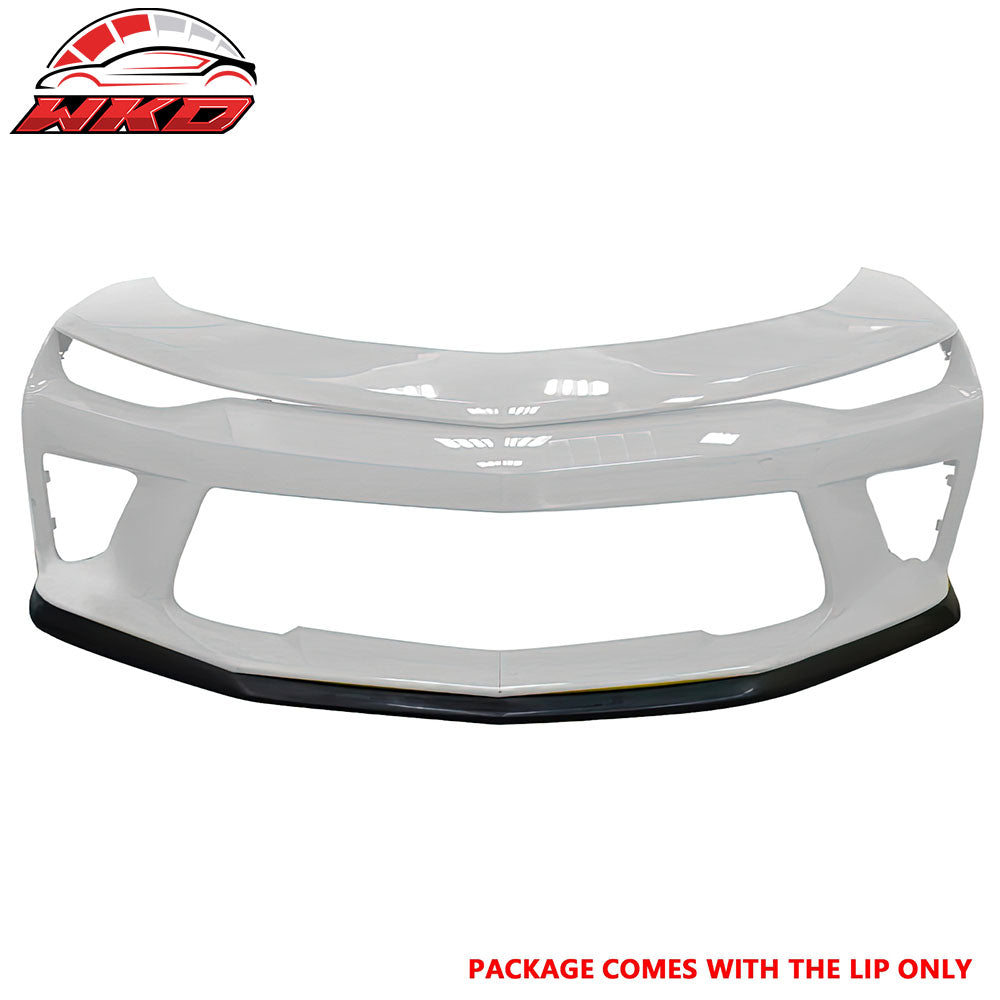 Fits 16-18 Chevrolet Camaro V8 SS OE Style Front Bumper Lip Spoiler Unpainted PU