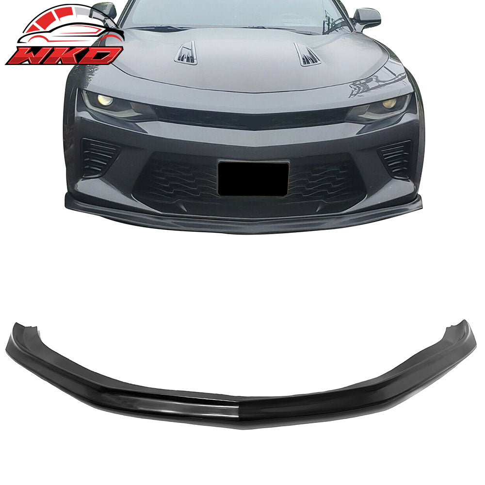 Fits 16-18 Chevy Camaro V8 SS SLP Style Front Bumper Lip Spoiler Unpainted PU