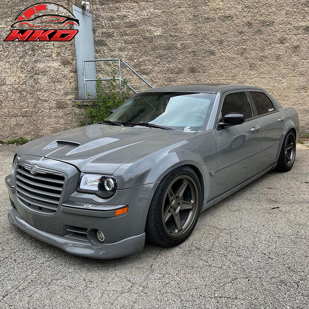 Fits 05-10 Chrysler 300 300C ED VIP Style Front Bumper Lip Spoiler Unpainted PU