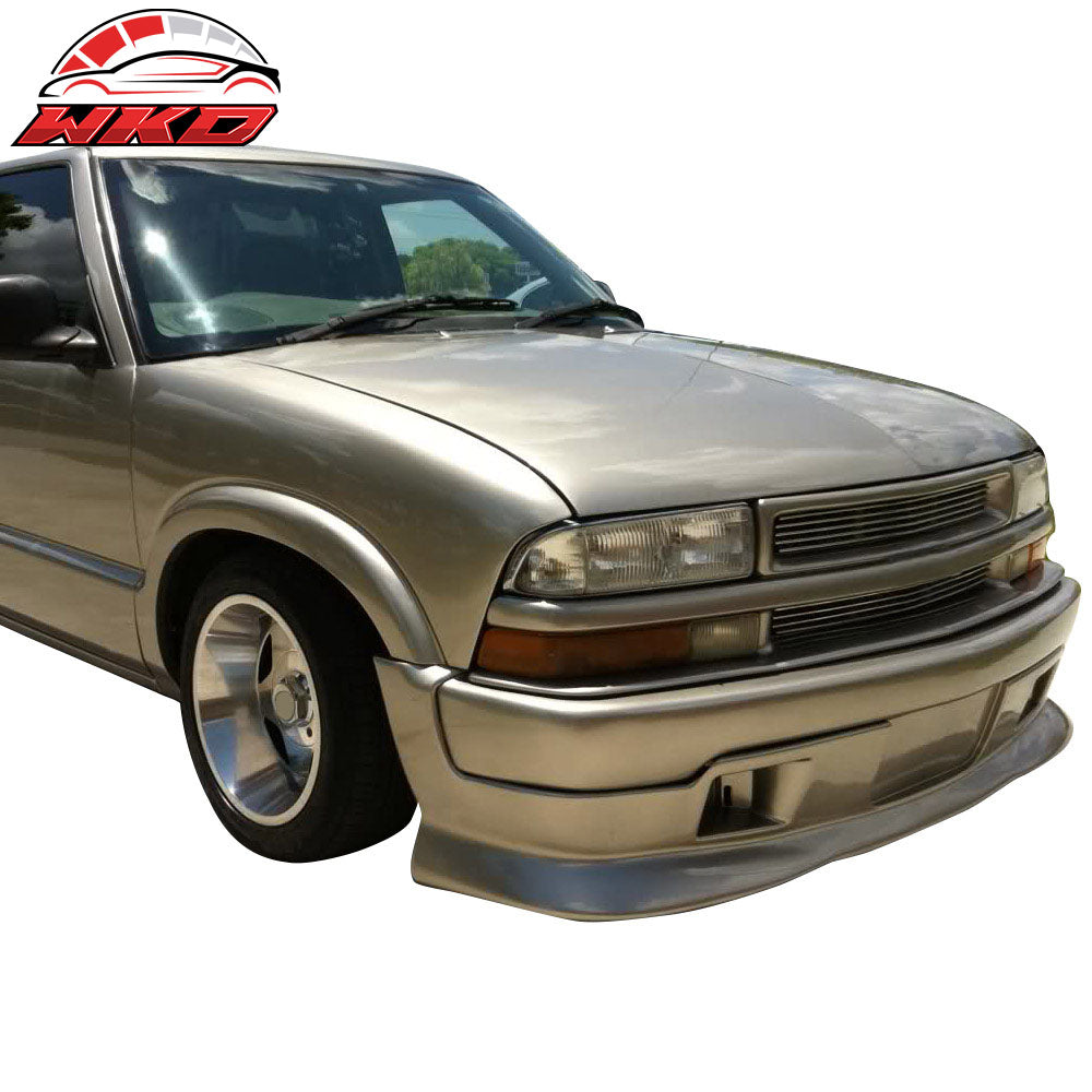 Fits 98-04 Chevrolet Blazer Extreme Style Unpainted Front Bumper Lip Spoiler PU