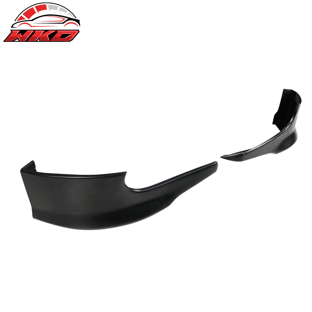 Fits 06-10 Dodge Charger IKON Style Front Bumper Lip Side Apron Unpainted PU 2PC