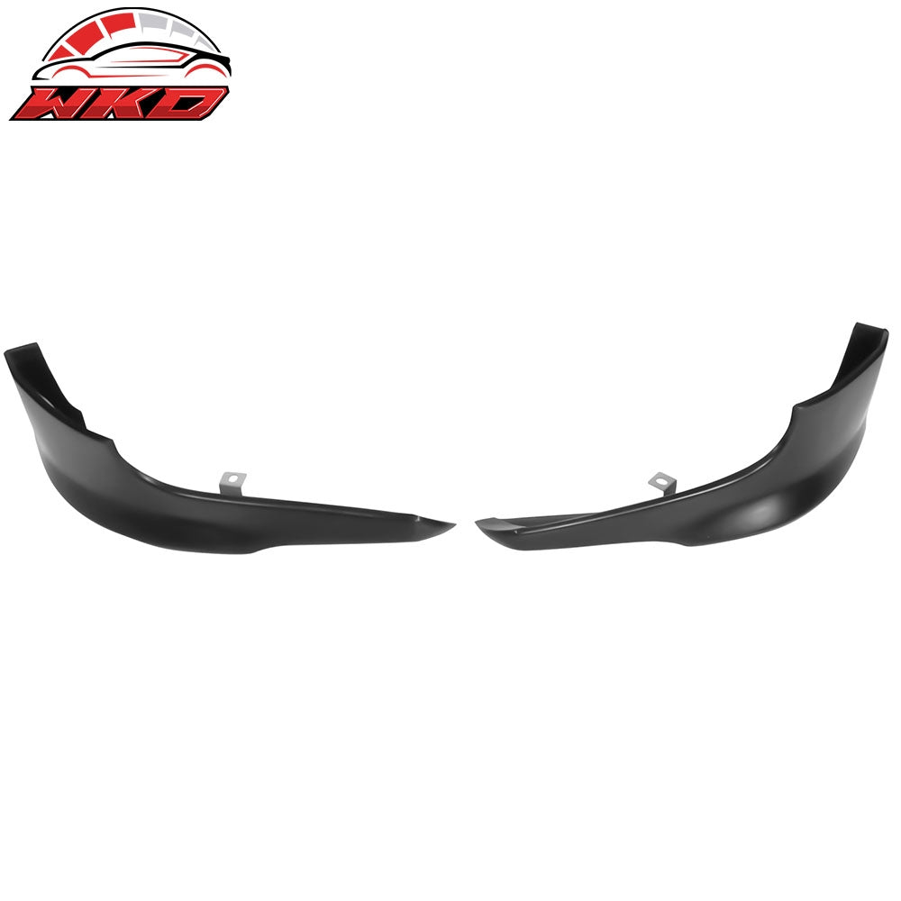 Fits 06-10 Dodge Charger IKON Style Front Bumper Lip Side Apron Unpainted PU 2PC
