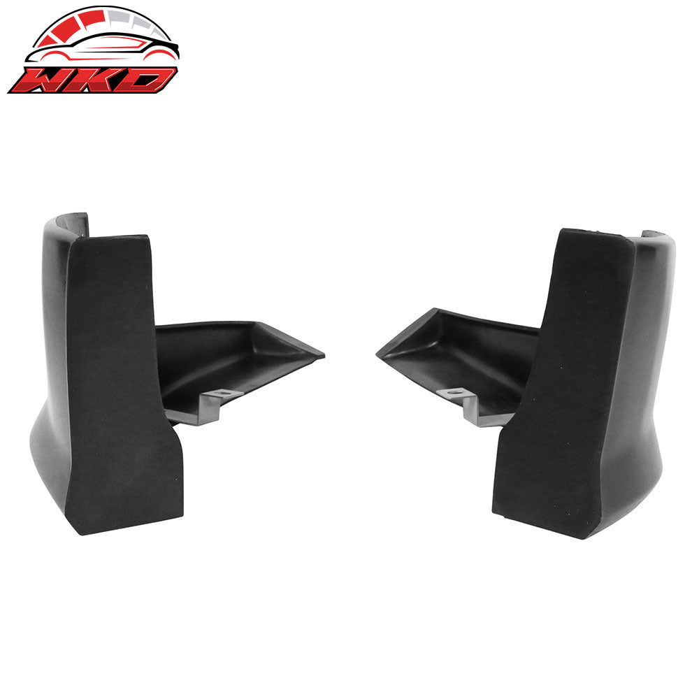 Fits 06-10 Dodge Charger IKON Style Front Bumper Lip Side Apron Unpainted PU 2PC