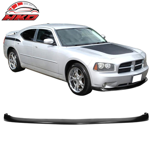Wholesale 06-10 Dodge Charger IKON V2 Style PU Front Bumper Lip Splitter Unpainted - Wikond Auto