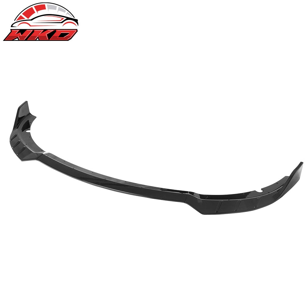 2015-23 Dodge Charger SRT V6 A Style ABS Front Bumper Lip Gloss Black 3PCS | Wholesale