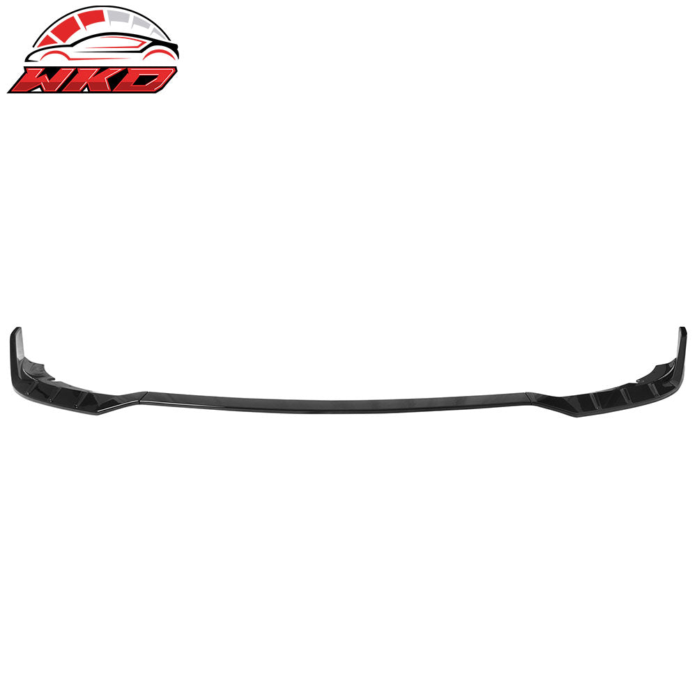 Fits 15-23 Dodge Charger SRT V6 A Style ABS Front Bumper Lip Gloss Black 3PCS