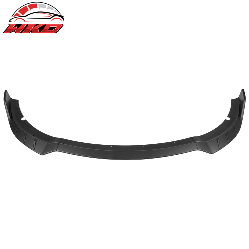 Fits 15-23 Dodge Charger SRT V6 A Style ABS Front Bumper Lip Matte Black 3PCS