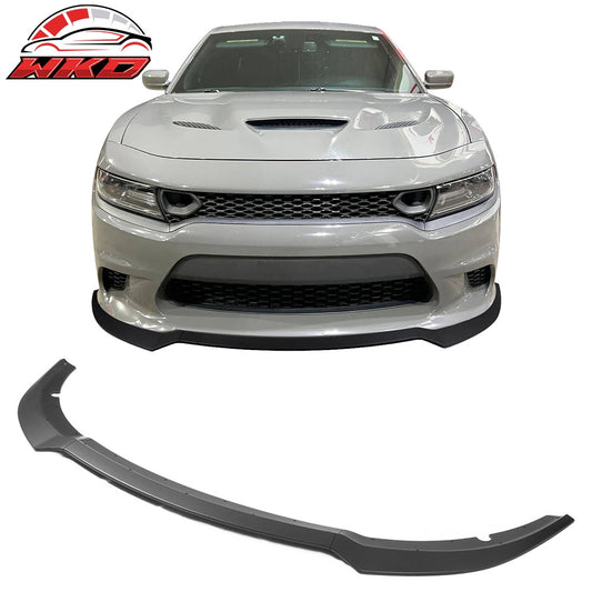2015-23 Dodge Charger SRT V7 A Style ABS Front Bumper Lip Matte Black 3PCS | Wholesale