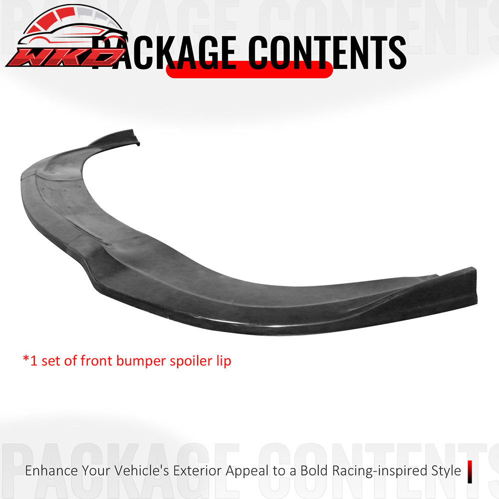 Fits 11-20 Dodge Grand Caravan IKON Style Front Bumper Lip Unpainted PU 3PCS