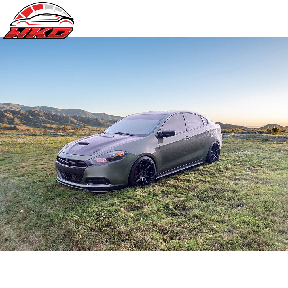 Fits 13-16 Dodge Dart OE Factory Style Unpainted Front Bumper Lip Spoiler Kit PU