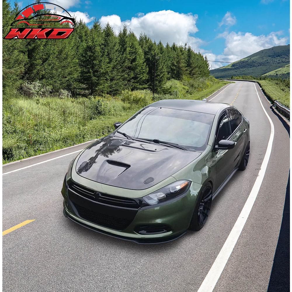 Fits 13-16 Dodge Dart OE Factory Style Unpainted Front Bumper Lip Spoiler Kit PU