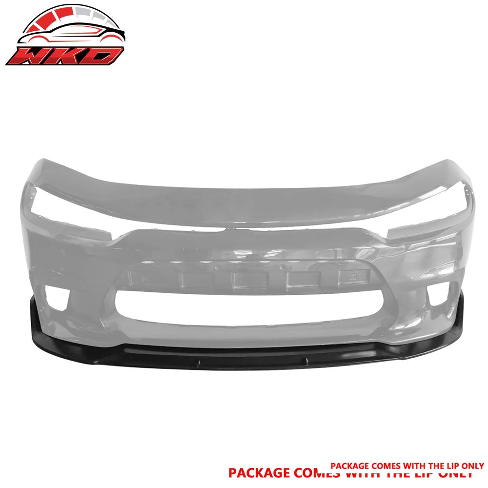 Fits 15-22 Dodge Charger SRT & Scat Pack V2 Style Front Bumper Lip Splitter PU