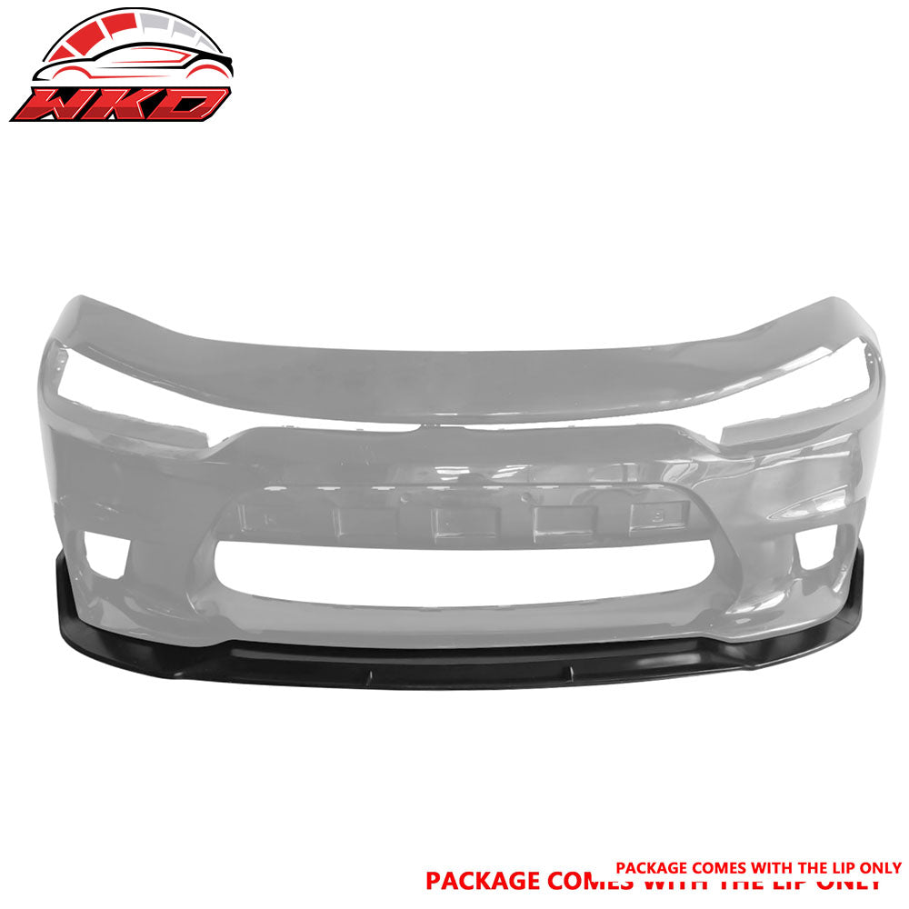 Fits 15-22 Dodge Charger SRT & Scat Pack V2 Style Front Bumper Lip Splitter PU