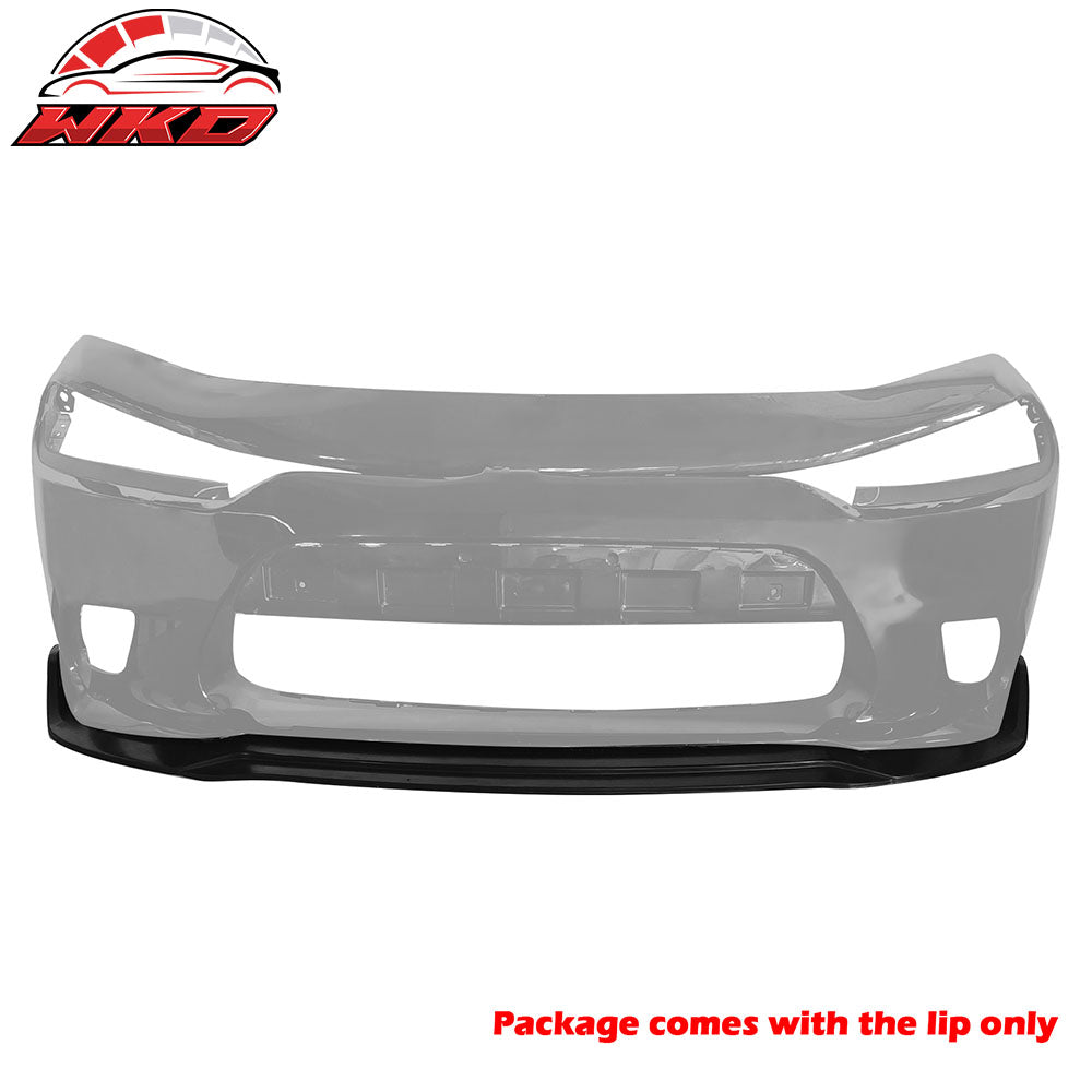 Fits 15-22 Dodge Charger Extreme Style Front Bumper Lip Splitter Spoiler PU