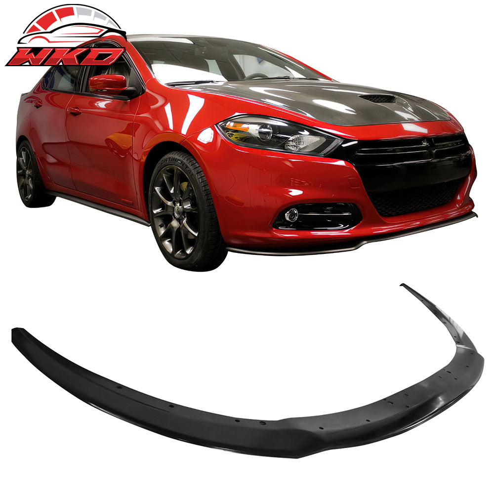 Fits 13-16 Dodge Dart GTS Style Front Bumper Lip Spoiler Splitter Unpainted PU
