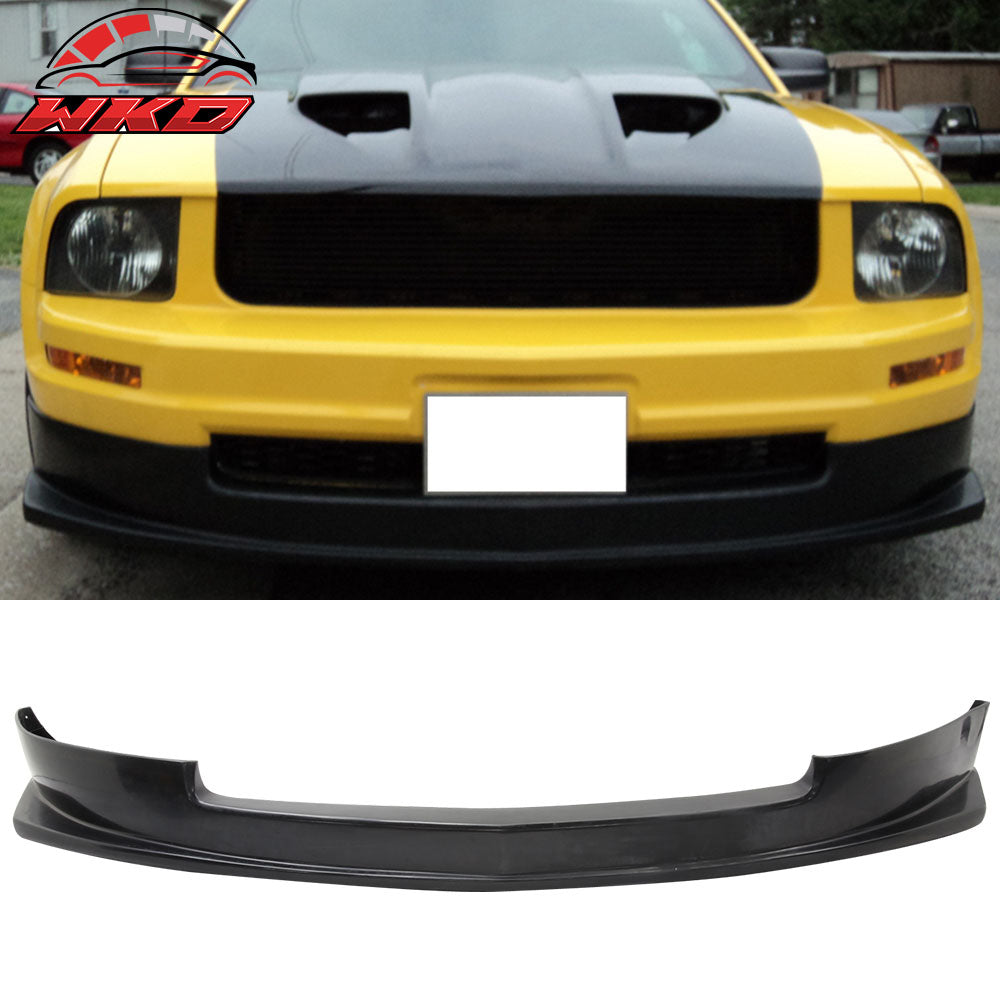 Fits 05-09 Ford Mustang V6 Only Sport Style Front Bumper Lip Spoiler Unpainted