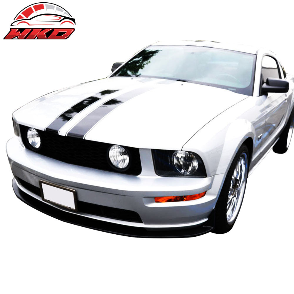 Fits 05-09 Ford Mustang V8 Type CV3 Style Front Bumper Lip Spoiler Unpainted PU