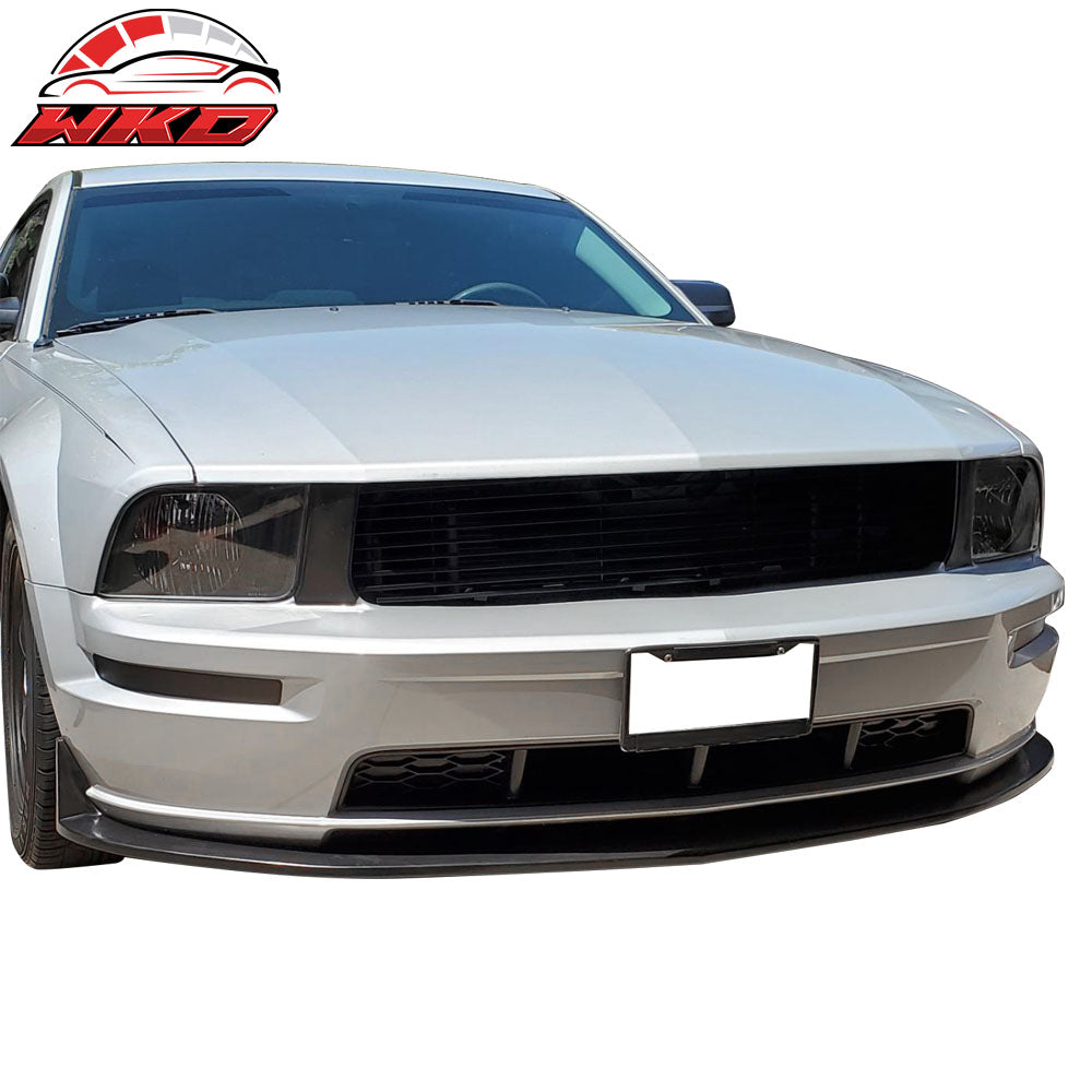 Fits 05-09 Ford Mustang V8 Type CV3 Style Front Bumper Lip Spoiler Unpainted PU