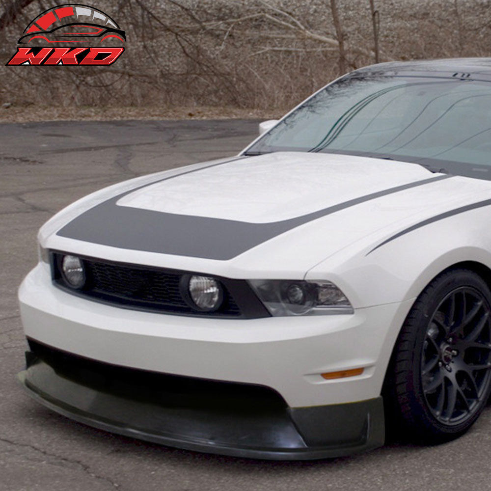 Fits 10-12 Ford Mustang GT V8 ST Style Unpainted Front Bumper Lip Spoiler - PU