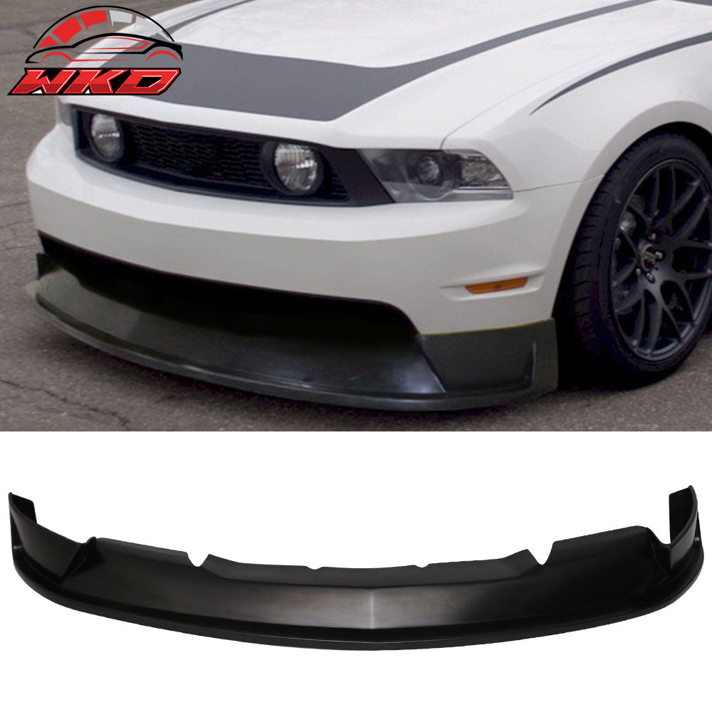 Fits 10-12 Ford Mustang GT V8 ST Style Unpainted Front Bumper Lip Spoiler - PU