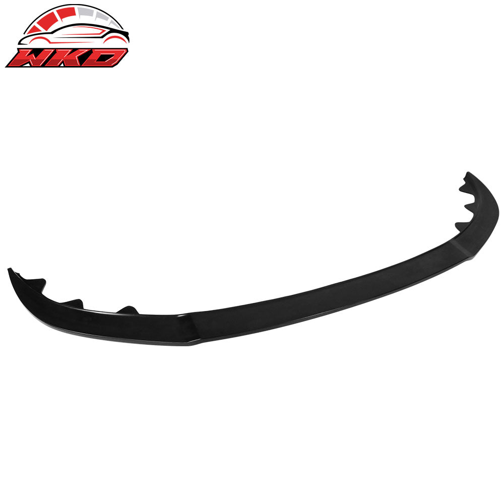Fits 13-14 Ford Mustang GT Style Front Bumper Lip Spoiler Unpainted Black PU