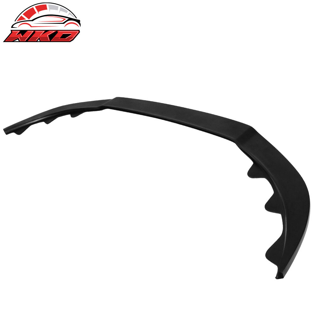 Fits 13-14 Ford Mustang GT Style Front Bumper Lip Spoiler Unpainted Black PU
