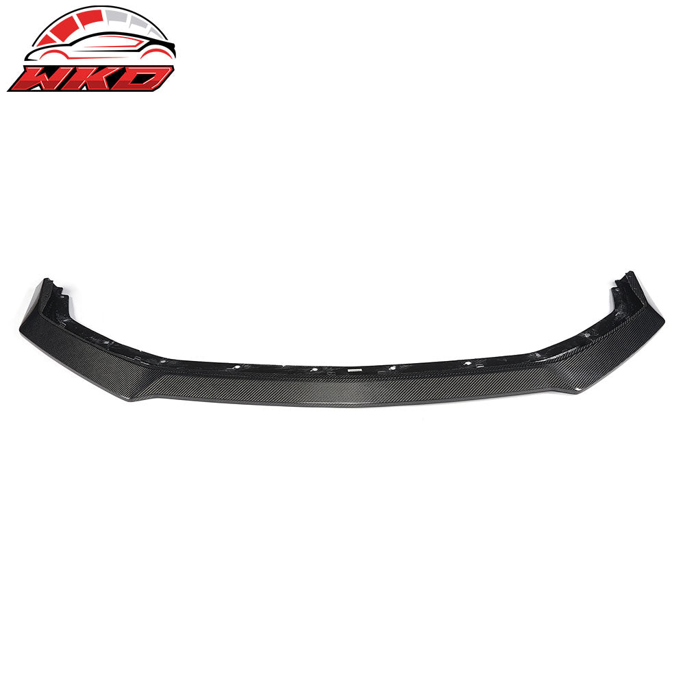 For 24-26 Ford Mustang Ecoboost & GT Ikon Style Carbon Fiber Front Bumper Lip CF